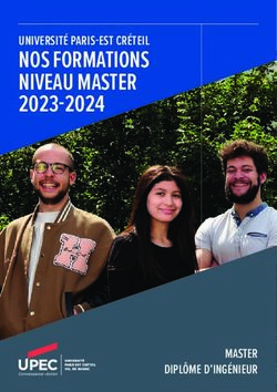 NOS FORMATIONS NIVEAU MASTER - 2023-2024 UNIVERSITÉ PARIS-EST CRÉTEIL - MASTER DIPLÔME D'INGÉNIEUR - UPEC