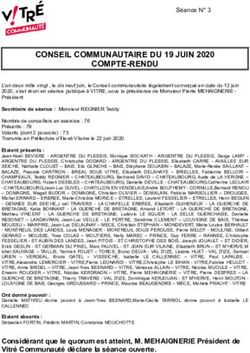 CONSEIL COMMUNAUTAIRE DU 19 JUIN 2020 COMPTE-RENDU