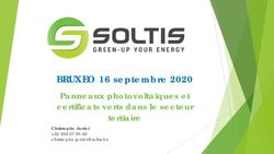 BRUXEO 16 septembre 2020 - Panneaux photovoltaïques et certificats verts dans le secteur tertiaire - PV et certificats verts