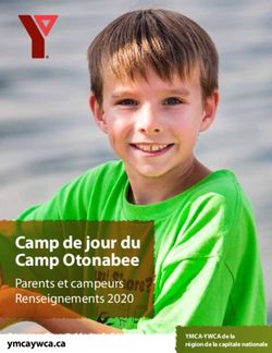 Camp de jour du Camp Otonabee - Parents et campeurs Renseignements 2020 ymcaywca.ca - YMCA-YWCA of the