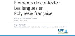 &Eacute;l&eacute;ments de contexte : Les langues en Polyn&eacute;sie fran&ccedil;aise
