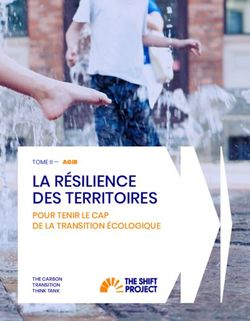 LA RÉSILIENCE DES TERRITOIRES - POUR TENIR LE CAP DE LA TRANSITION ÉCOLOGIQUE TOMEII- AGIR - The Shift Project