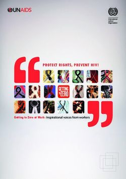 PROTECT RIGHTS, PREVENT HIV! - Getting to Zero at Work: Inspirational voices from workers - ILO