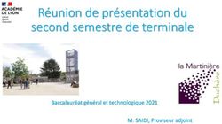 R&eacute;union de pr&eacute;sentation du second semestre de terminale - Baccalaur&eacute;at g&eacute;n&eacute;ral et technologique 2021 M. SAIDI, Proviseur adjoint - Lyc&eacute;e la ...