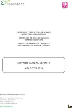RAPPORT GLOBAL DEFINITIF MALDITOF 2019 - Sciensano