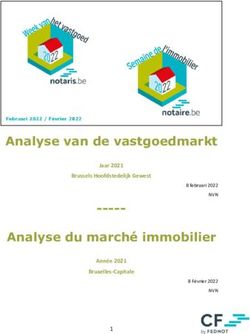 Analyse van de vastgoedmarkt Analyse du march&eacute; immobilier - Jaar 2021 Brussels Hoofdstedelijk Gewest Ann&eacute;e 2021 Bruxelles-Capitale - Notaris.be