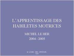L'APPRENTISSAGE DES HABILETES MOTRICES - MICHEL LE HER 2004 - 2005 M. LE HER 2004 - UFRSTAPS