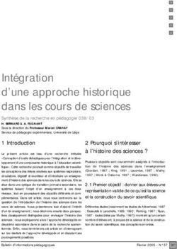 Int&eacute;gration d'une approche historique dans les cours de sciences