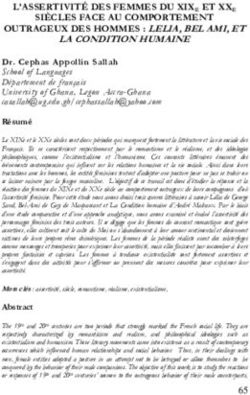 L'ASSERTIVIT&Eacute; DES FEMMES DU XIX E ET XXE SI&Egrave;CLES FACE AU COMPORTEMENT OUTRAGEUX DES HOMMES : LELIA, BEL AMI, ET LA CONDITION HUMAINE - REVUES ...