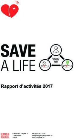 Rapport d'activit&eacute;s 2017 - Save a Life