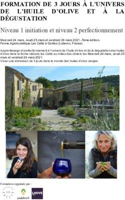 FORMATION DE 3 JOURS À L'UNIVERS DE L'HUILE D'OLIVE ET À LA DÉGUSTATION