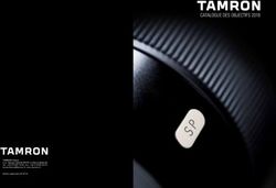 CATALOGUE DES OBJECTIFS 2018 - Tamron