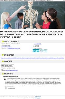 MASTER MÉTIERS DE L'ENSEIGNEMENT, DE L'ÉDUCATION ET DE LA FORMATION, 2ND DEGRÉ PARCOURS SCIENCES DE LA VIE ET DE LA TERRE
