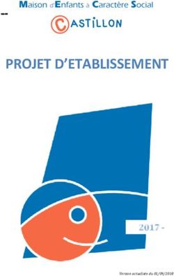 PROJET D'ETABLISSEMENT - Version actualis&eacute;e du 01/09/2018 - MECS Castillon