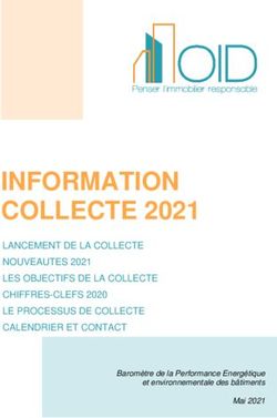INFORMATION COLLECTE 2021 - LANCEMENT DE LA COLLECTE NOUVEAUTES 2021 LES OBJECTIFS DE LA COLLECTE CHIFFRES-CLEFS 2020 LE PROCESSUS DE COLLECTE ...