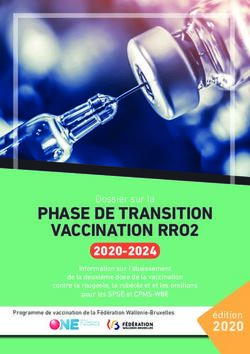 PHASE DE TRANSITION VACCINATION RRO2 - e-VAX