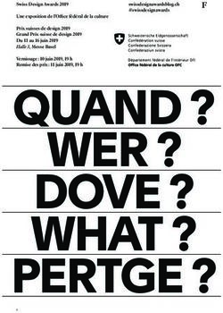 Swiss Design Awards 2019 - admin.ch