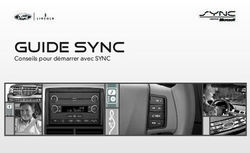GUIDE SYNC Conseils pour démarrer avec SYNC