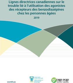 Lignes directrices canadiennes sur le trouble lié à l'utilisation des agonistes des récepteurs des benzodiazépines chez les personnes âgées 2019