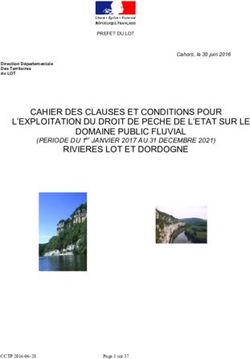 CAHIER DES CLAUSES ET CONDITIONS POUR L'EXPLOITATION DU DROIT DE PECHE DE L'ETAT SUR LE DOMAINE PUBLIC FLUVIAL - Lot