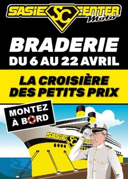 BRADERIE DU 6 AU 22 AVRIL - LA CROISI&Egrave;RE DES PETITS PRIX - Sasie Center Moto