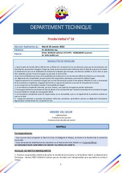 DEPARTEMENT TECHNIQUE - Proc&egrave;s-Verbal n 18 - DISTRICT DU VAR DE ...