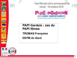 PAPI Gardois : cas du PAPI N&icirc;mes - TROMAS Fran&ccedil;oise DDTM du Gard - 1&egrave;re R&eacute;union de la communaut&eacute; de - SLGRI