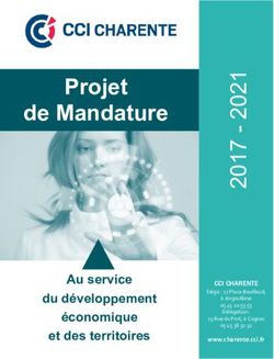 Projet de Mandature - Au service du développement économique et des territoires - CCI Charente