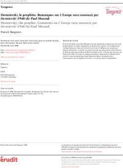Dostoïevski, le prophète. Remarques sur L'Europe russe annoncée par Dostoïevski (1948) de Paul Morand Dostoevsky, the prophet. Comments on ...