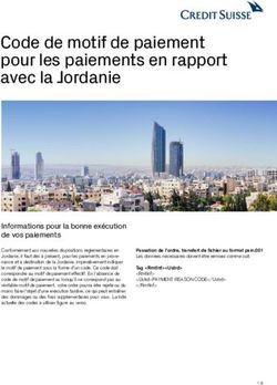 Code de motif de paiement pour les paiements en rapport avec la Jordanie - Credit Suisse