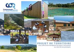 PROJET DE TERRITOIRE Une collectivité exemplaire qui place l'innovation au coeur de ses pratiques - Ouest Rhodanien