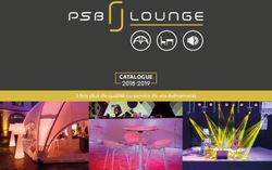 2018 2019 CATALOGUE 3 fois plus de qualité au service de vos évènements - PSB Lounge