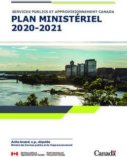 PLAN MINISTÉRIEL 2020-2021 - SERVICES PUBLICS ET APPROVISIONNEMENT CANADA - Anita Anand, c.p., députée - (www.tpsgc-pwgsc.gc.ca).