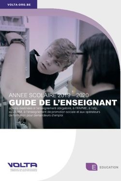 GUIDE DE L'ENSEIGNANT - ANNEE SCOLAIRE 2019 2020 - VOLTA-ORG.BE - Restez branchés
