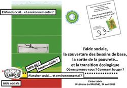 L'aide sociale, la couverture des besoins de base, la sortie de la pauvreté et la transition écologique - RRASMQ