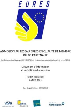 ADMISSION AU RESEAU EURES EN QUALITE DE MEMBRE OU DE PARTENAIRE