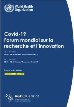 Covid-19 Forum mondial sur la recherche et l'innovation