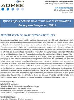 PR&Eacute;SENTATION DE LA 42e SESSION D'&Eacute;TUDES