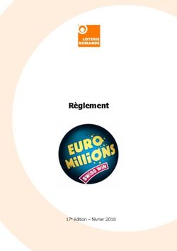 Règlement - Projet 2 GM 27 - Loterie Romande