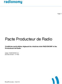Pacte Producteur de Radio - Conditions particulières régissant les relations entre RADIONOMY et les Producteurs de Radio.