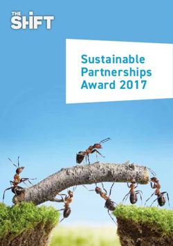 Sustainable Partnerships Award 2017 - The Shift