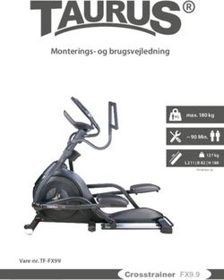 Monterings- og brugsvejledning - Crosstrainer FX9.9 - T-Fitness.com