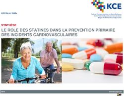 LE ROLE DES STATINES DANS LA PREVENTION PRIMAIRE DES INCIDENTS CARDIOVASCULAIRES - SYNTHÈSE - KCE