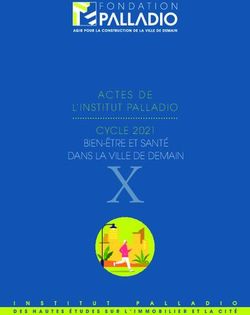X - ACTES DE L'INSTITUT PALL ADIO CYCLE 2021 BIEN-&Ecirc;TRE ET SANT&Eacute; DANS LA VILLE DE DEMAIN - Fondation Palladio