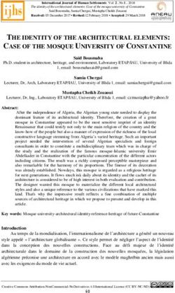 THE IDENTITY OF THE ARCHITECTURAL ELEMENTS: CASE OF THE MOSQUE UNIVERSITY OF CONSTANTINE - aneau