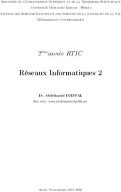 Réseaux Informatiques 2 - 2'emeann ee RT IC - Site personnel du Dr. Abdelhamid ...