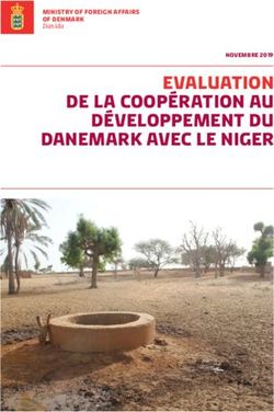 EVALUATION DE LA COOPÉRATION AU DÉVELOPPEMENT DU DANEMARK AVEC LE NIGER - MINISTRY OF FOREIGN AFFAIRS OF DENMARK