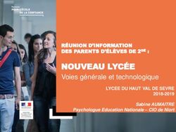 Voies générale et technologique - LYCEE DU HAUT VAL DE SEVRE 2018-2019 Sabine AUMAITRE Psychologue Education Nationale - CIO de Niort ...