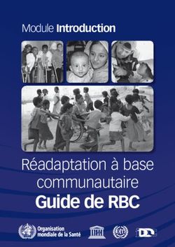 Guide de RBC communautaire - Réadaptation à base - Module