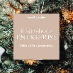 ENTREPRISE Inspirations - Fêtes de fin d'année 2021 - YourSurprise